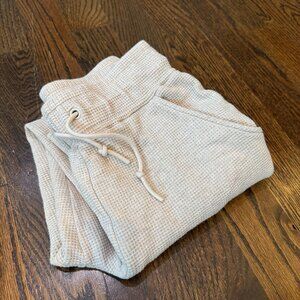 Waffle Knit Jogger in Sand